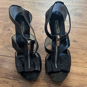 Michael Kors Glossy Black Heels